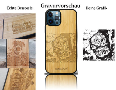 INDIVIDUELL iPhone 12 Pro Bambus-Kunststoff